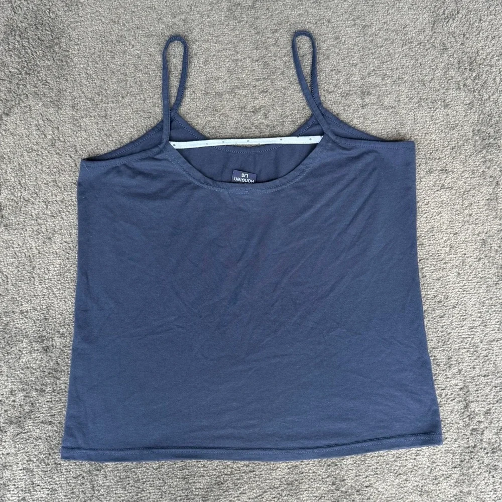 Hang Ten Womens Large Navy Blue Polar Bear Graphic Camisole Tank Top Scoop Neck - Picture 6 of 6